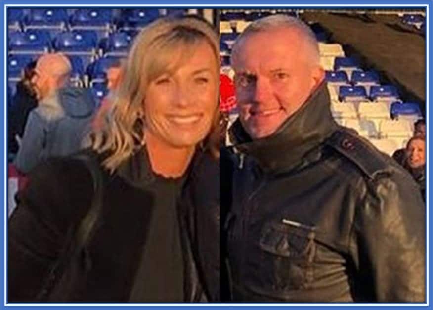 Meet the parents of Kieffer Moore. Have you noticed the Welsh footballer looks a lot like his Mum?