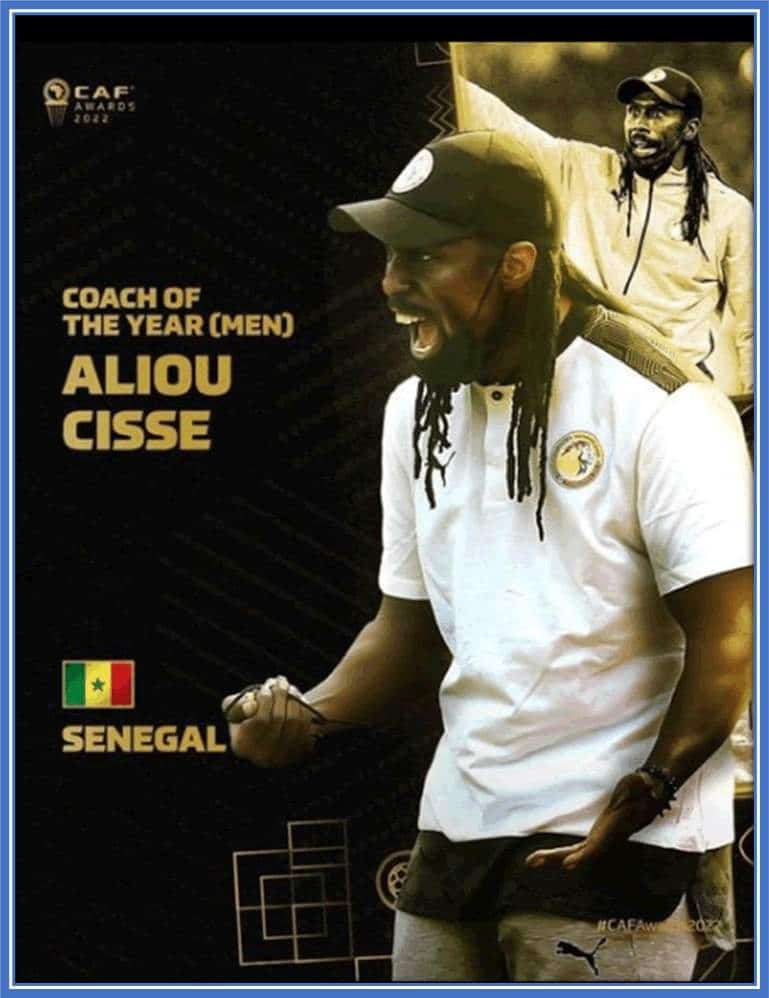 A pix of the people's coach, Aliou Cisse.