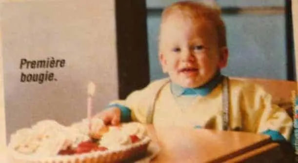 The sweet baby years of Jan Vertonghen. We picture him celebrating his one-year birthday.