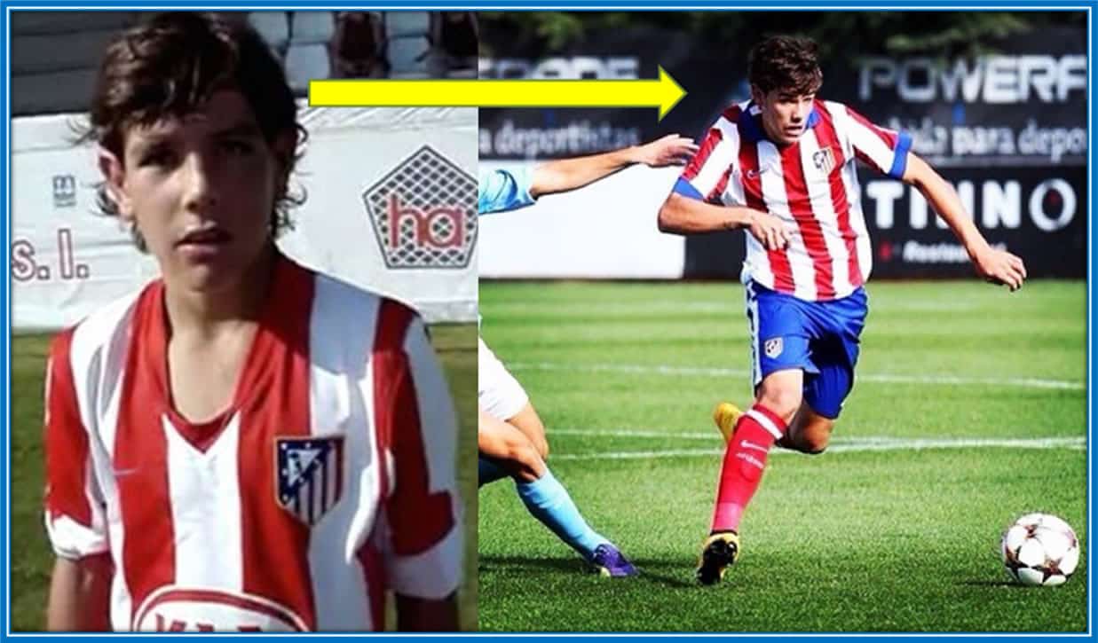 Taking strengths from his former academy, the youngster grew up to become indispensable for Atletico Madrid academy.