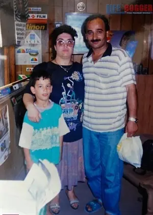 Young Arda Turan and his parents.
