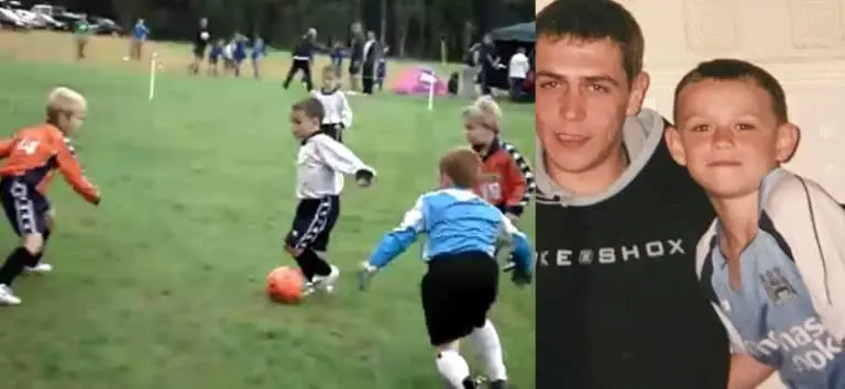 Phil Foden decided his destiny early on as a child. Image Credit: Instagram