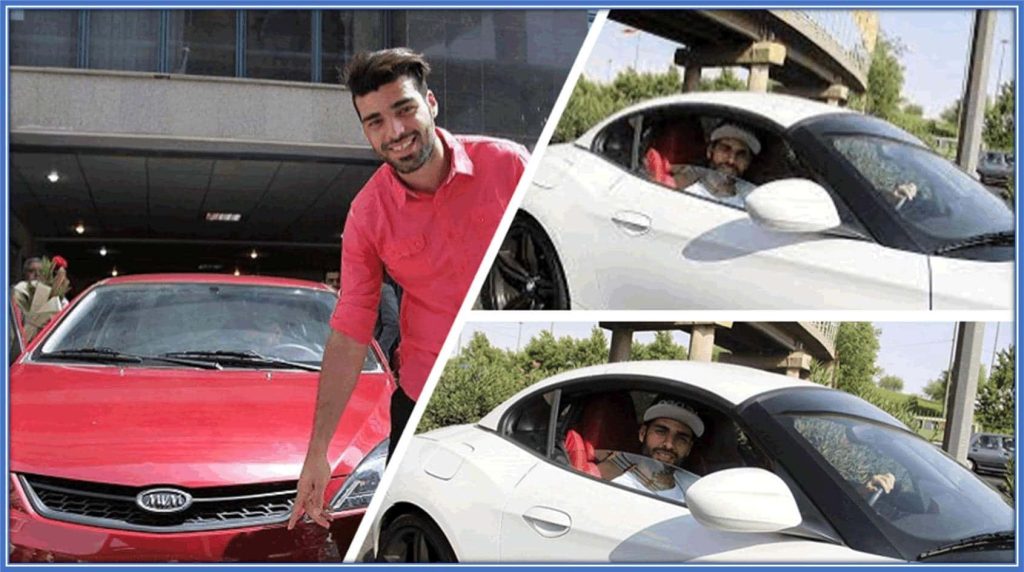The Iranian Striker spends a little more on Villas, cars, and luxury goods, and he has beautiful car collections.