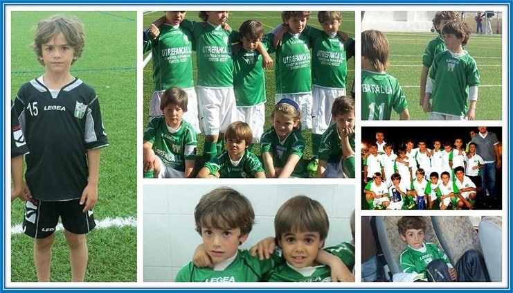 This is young Gavi, during his days with Real Betis academy.