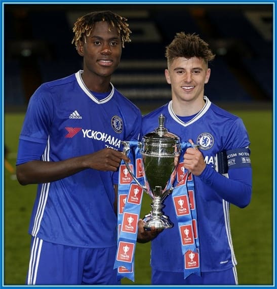 Two best friends - Chalobah and Mount celebrating the Youth FA Cup.