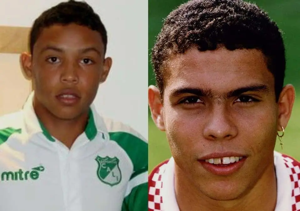 At Deportivo Cali, young Muriel was nicknamed "the Colombian Ronaldo" after Ronaldo De Lima because of their striking resemblance.