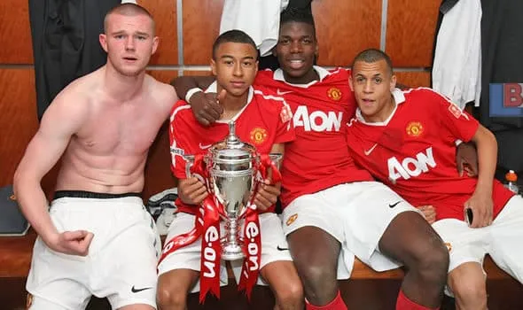 One of Jesse Lingard's Early Trophies.