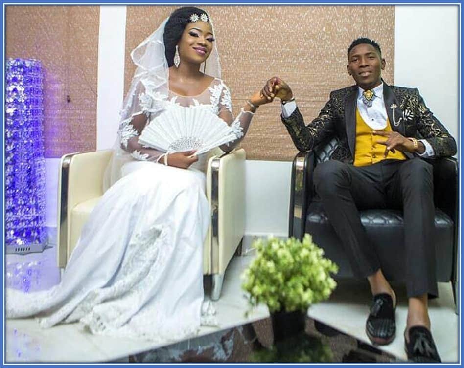 One of the many wedding photos of Taiwo Awoniyi's Brother - Victor.