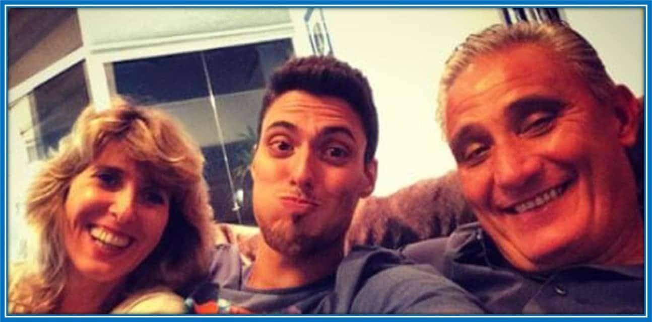Matheus Rizzi Bacchi enjoys a great relationship with his parents - Tite and Rosemari.