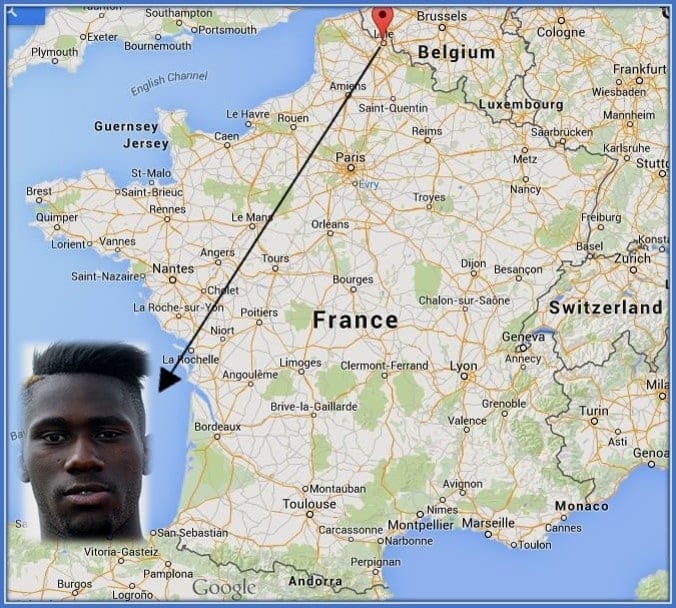 He grew up at Lille, a city close to Belgium.