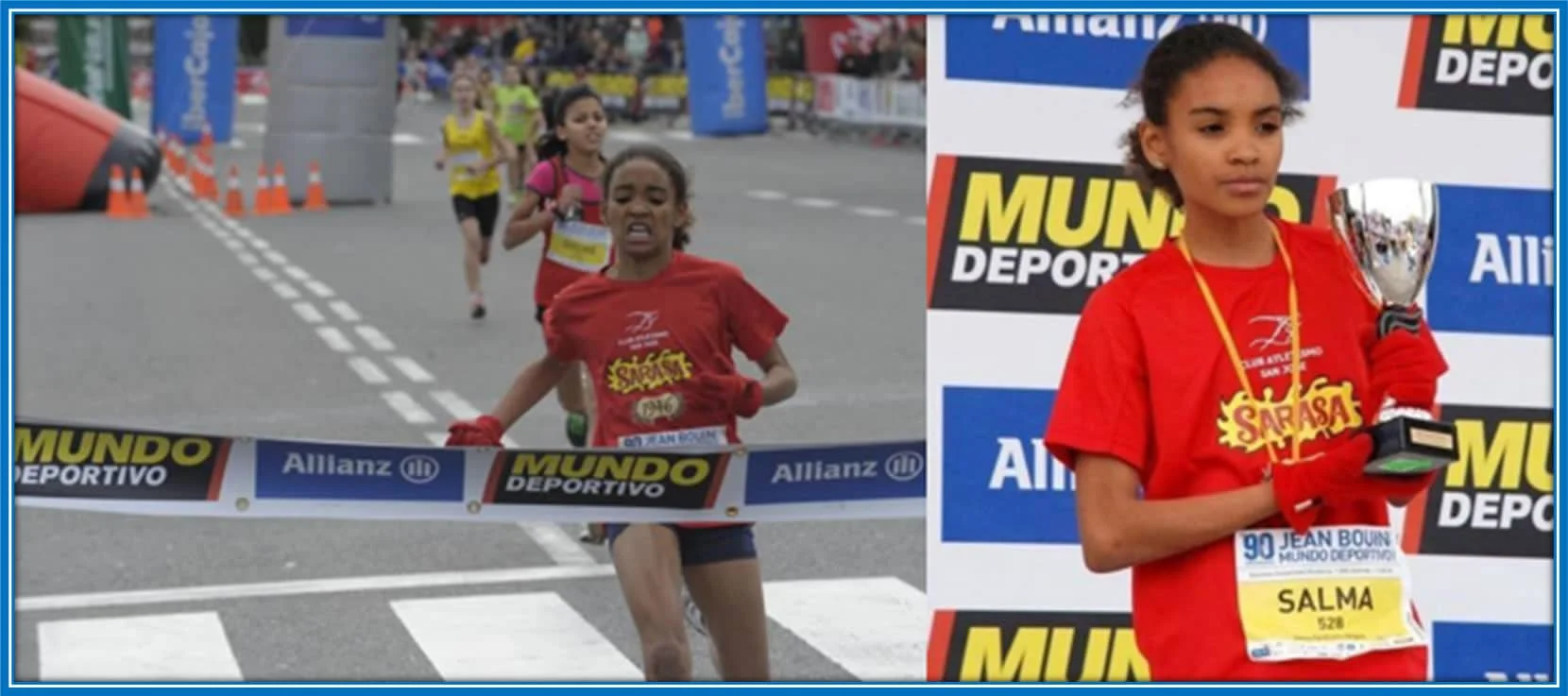 A Rising Star: Salma Paralluelo's Early Triumph in the Jean Bouin Race at Just 8 Years Old. Source: Tour Universo Mujer and MundoDeportivo.
