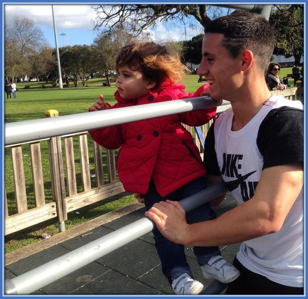 There is no doubt that he isn't a great Dad. This is Daniel Podence having personal time with his daughter.