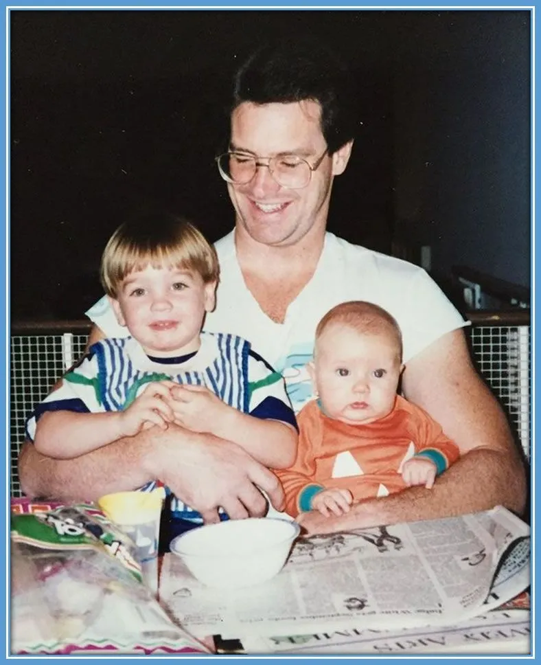 Lindsey Horan with her father and brother. Source: Instagram@lindseyhoran10