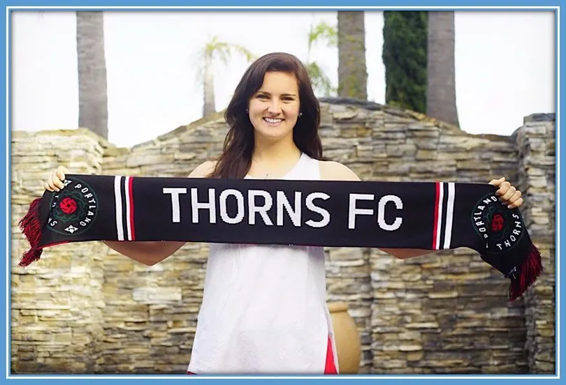 Lindsey Horan as a Portland Thorns FC. Source: Instagram@Lindseyhoran10