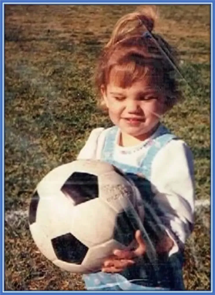 The youthful version of Alex Morgan.