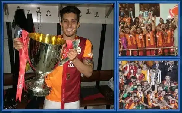 Not many fans know that Telles played and won trophies for Galatasaray.