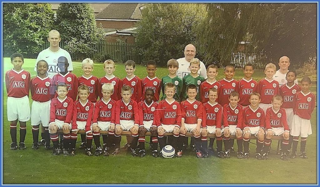 Young Jack Harrison was part of these groups of United Kids.