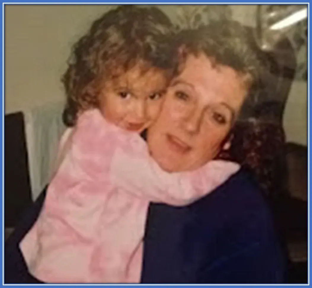 Ashleigh Plumptre's earliest pix with her maternal grandma.