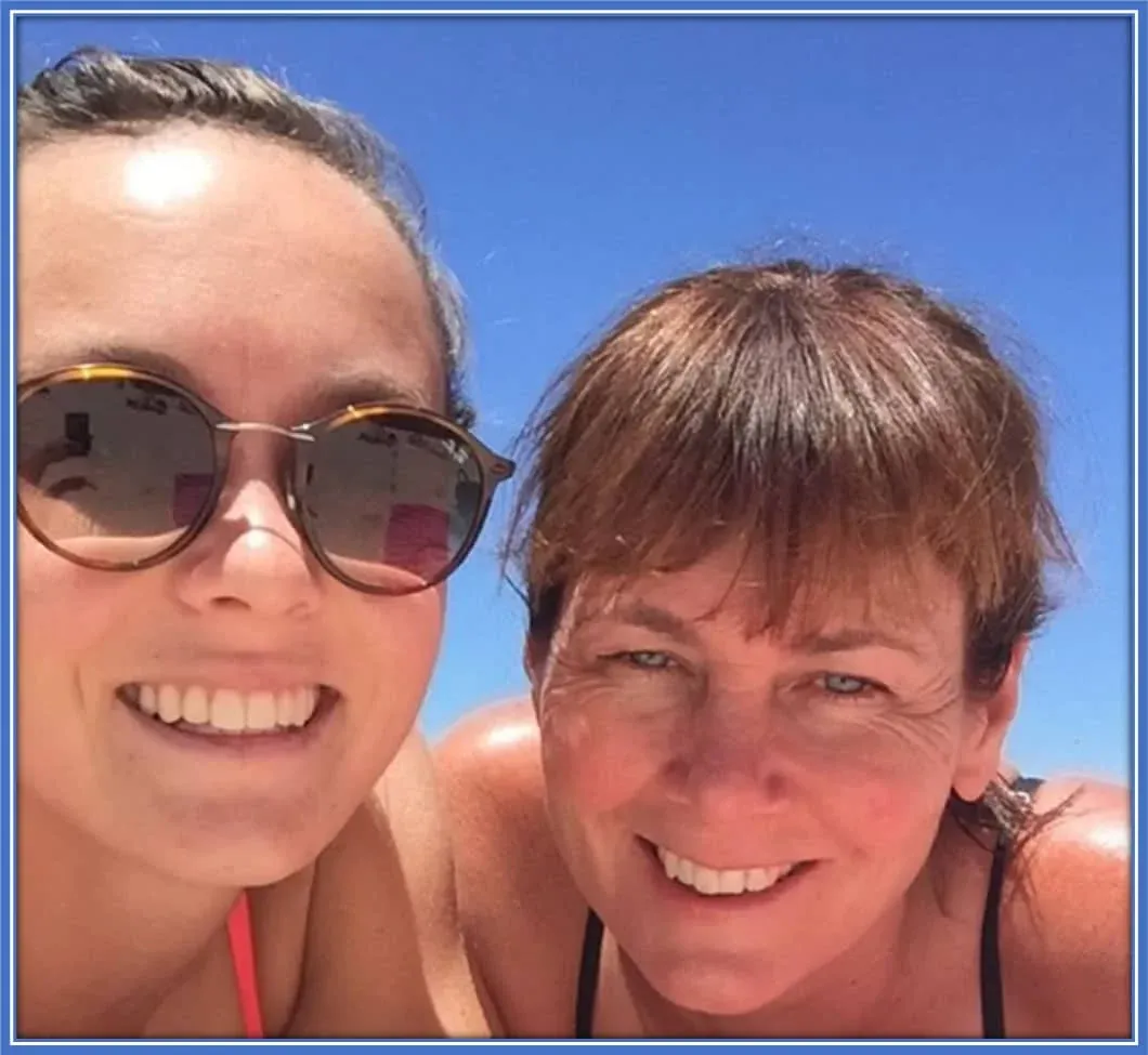 Meet one of Caitlin Foord's Parents – Mother. Image credit: Instagram/sfoord17