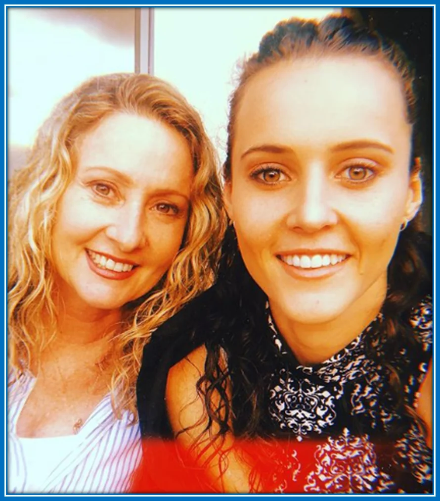 Hayley Raso with her mother