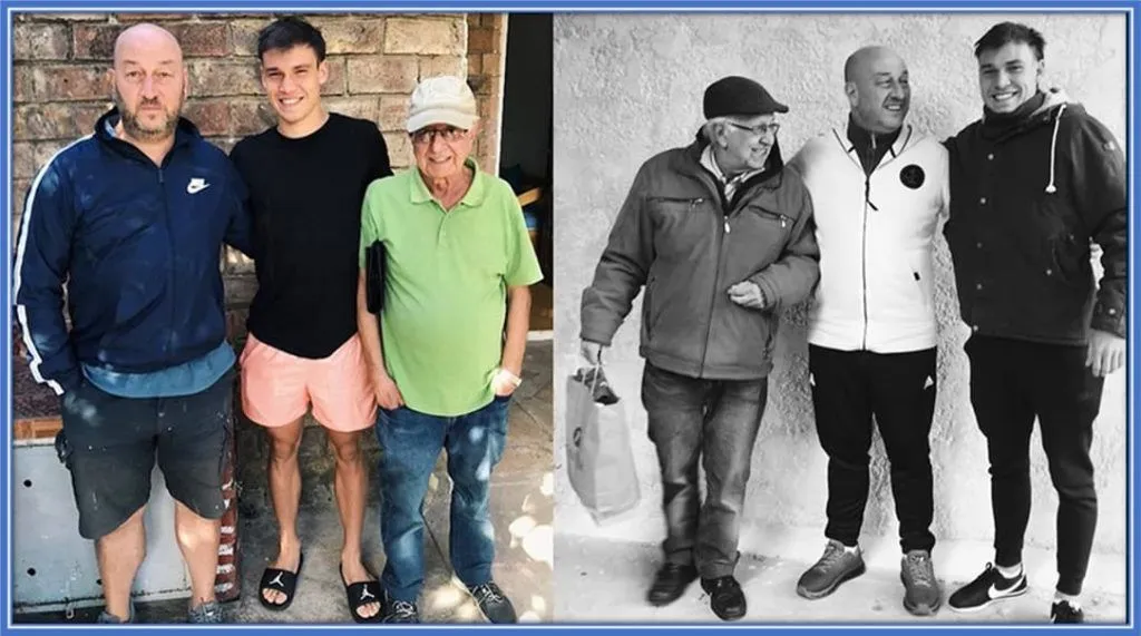 Behold the 'driving forces' behind Ugarte's journey, captured in a heartfelt moment.
