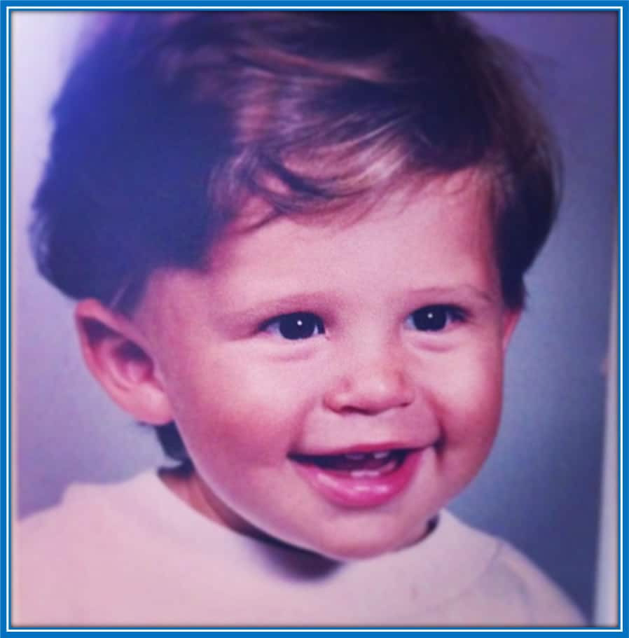 See how adorable Vicario is as a child with his lovely smile. Photo: Instagram, guglielmovicario.