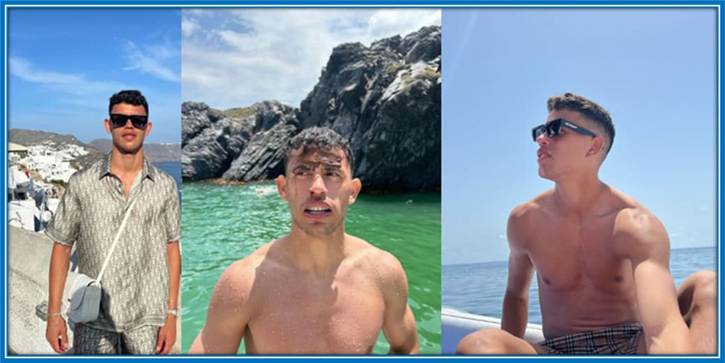 The Central Midfielder loves to spend time on the oceanside. Image: Instagram, matheusnunes73, Instagram, matheusnunes73, Instagram, matheusnunes73.