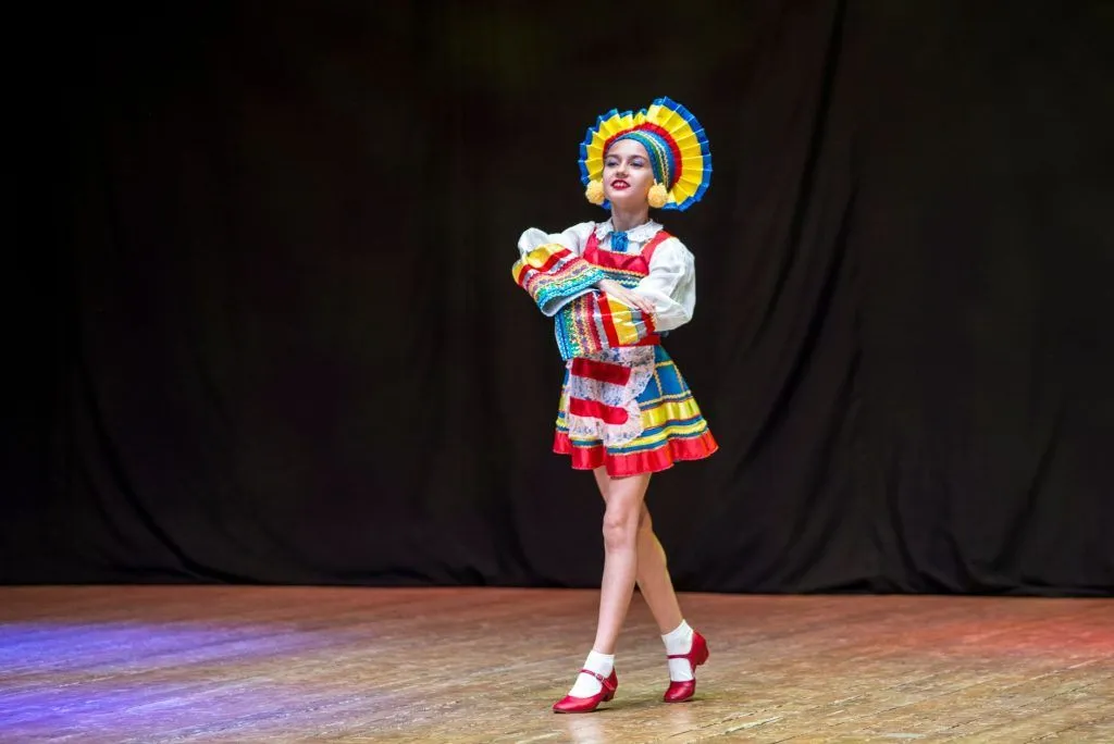 Illustrative stock photo: traditional folk dance