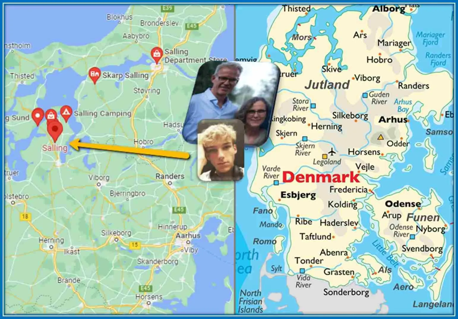 This map aids your understanding of Gustav Isaksen's origin.