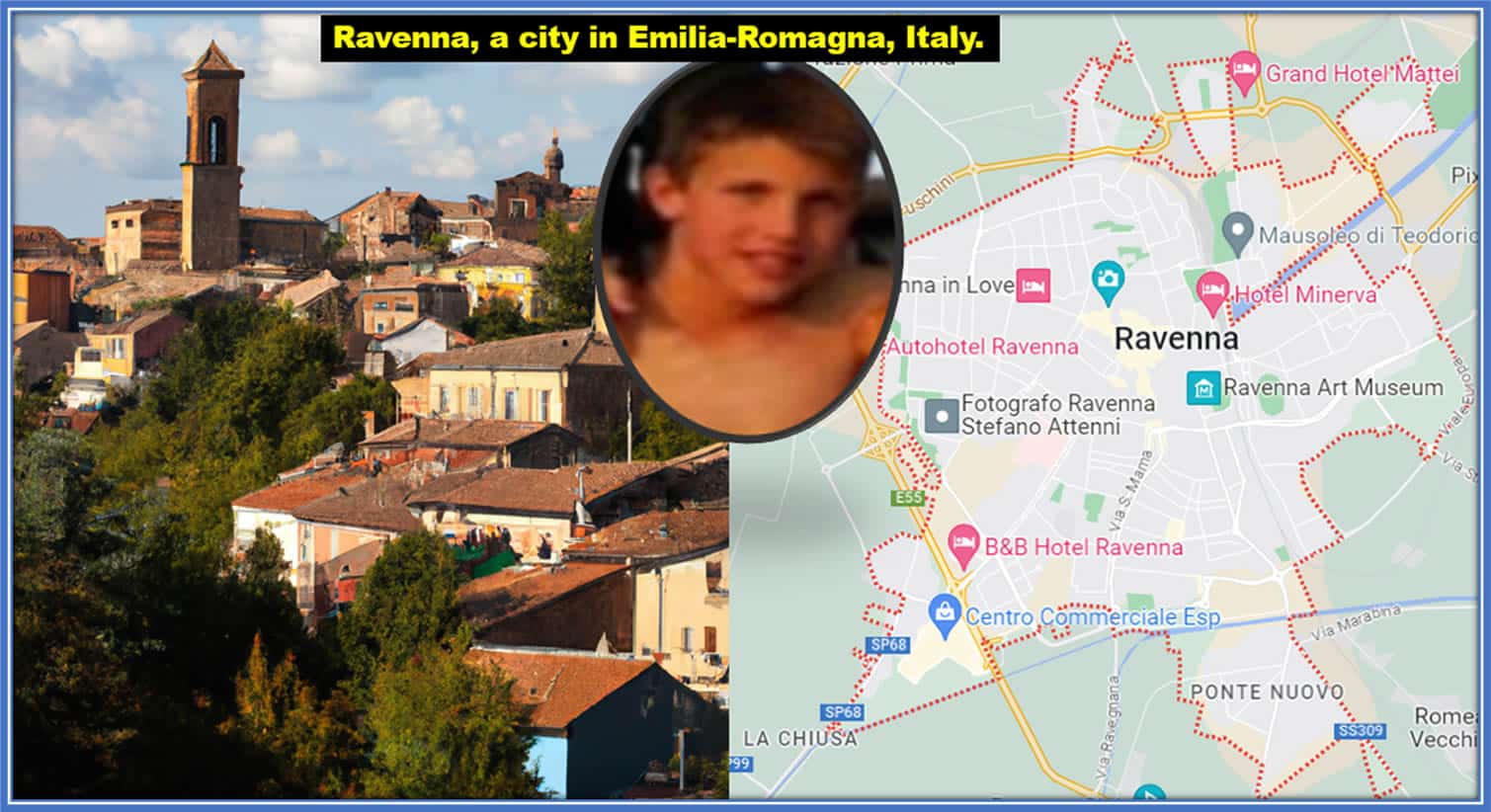 This map gallery explains Cesare Casadei Family Origins. He is Ravenna's Rising Star from the Heart of Emilia-Romagna,