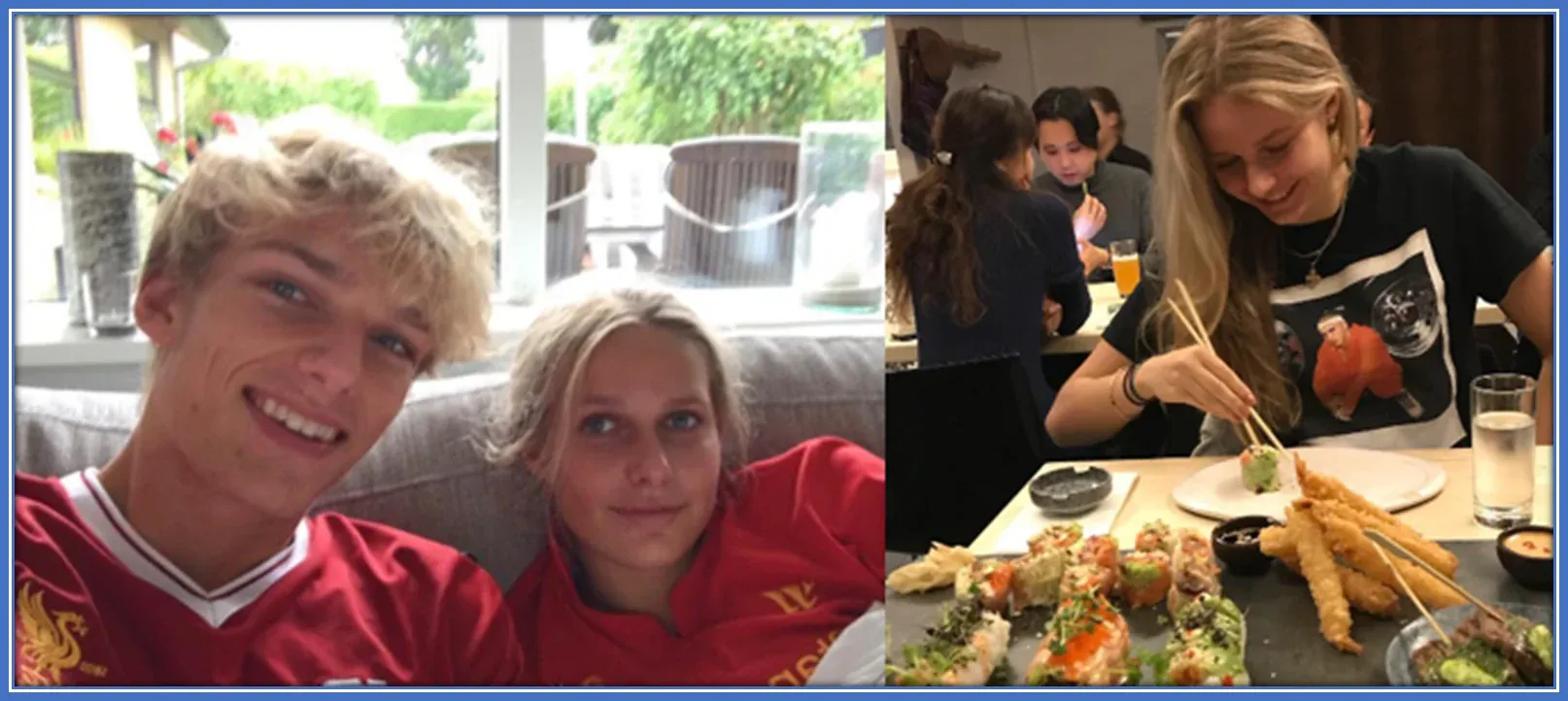 Gustav Isaksen and his lover, at leisure.