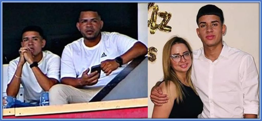 Meet Jéssica Andrade and Ray Páez: The proud parents of Kendry Paez, who are the pillars of his success.