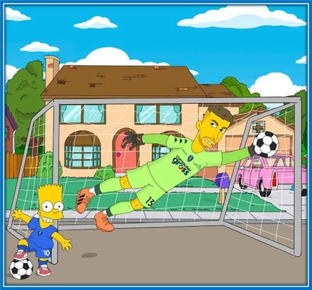 Vicario is featured in the Simpsons movie. Photo: Instagram guglielmovicario. 