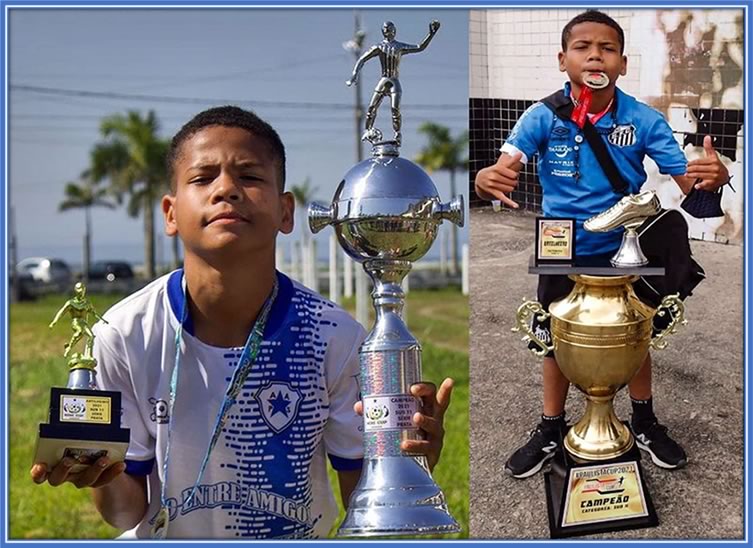 Meet Júlio Césɑr. He is Angelo Gabriel's youngest brother and a professional footballer in the making.