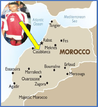 Behold the ancestry of the central midfielder in Morocco. Source, Goaway Travel.