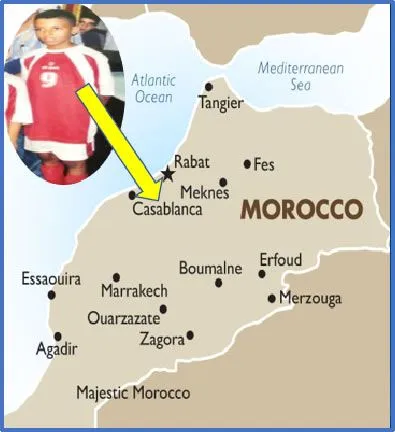 Behold the ancestry of the central midfielder in Morocco. Source, Goaway Travel.