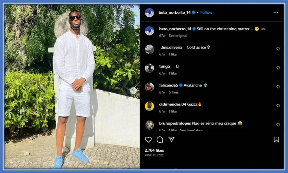 Unveiling Beto's Faith: Decoding His Beliefs Through Instagram Clues! Credit: Instagram/beto_norberto_14