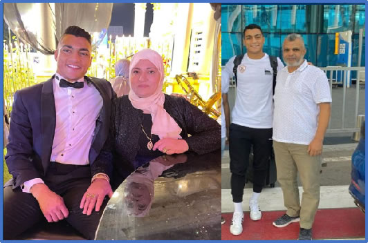 Meet Mostafa Mohamed's Parents- his mother and his Father. Credit: Instagram mostafamohamed.11, Instagram mostafamohamed.11.