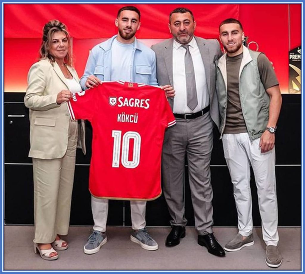 Withnessing her second son signing a record breaking contract with Benfica was indeed a proud moment for Sibel Kökçü.