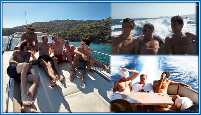 The happy moments the Real Sociedad teamates gets on a vacation with his friends. Source: Instagram lenormand_r, Instagram lenormand_r, Instagram lenormand_r