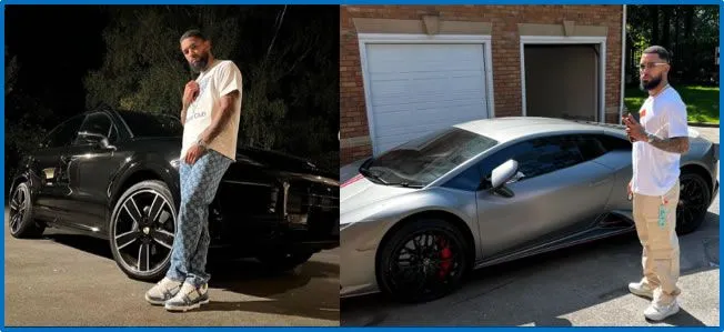 Here are Douglas Luiz's cars, a BMW and a Lamborghini. Pictures: Instagram, dgoficial, Instagram, dgoficial.