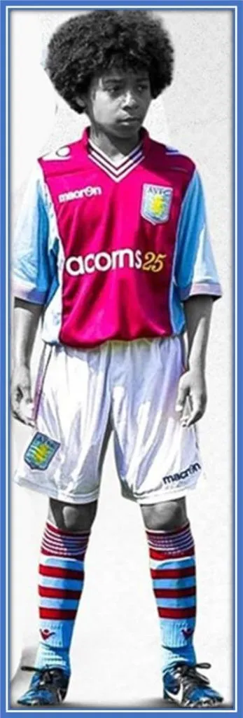 Archer's Villa Youth Days: At this age, he was arguably the most handsome striker in the Villa youth team.
