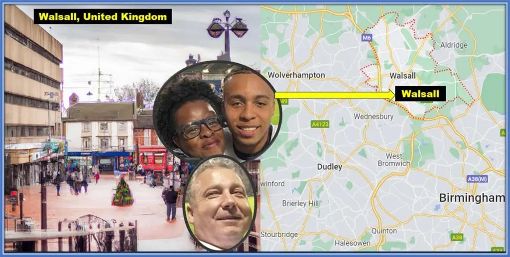 Tracing Origins: Cameron Archer's journey begins in the heart of England. Hailing from Walsall, a bustling market town 