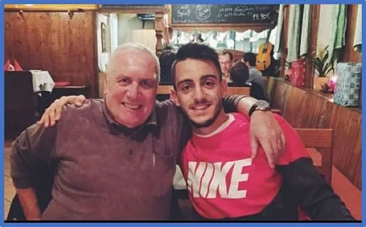 The happy moment Joselu's Dad was bonding with his son. Image: Instagram joselumato