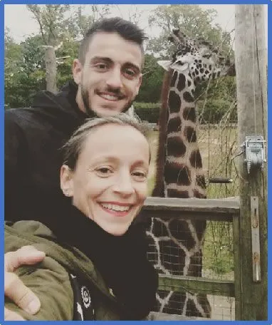 Joselu's sister, Irene Mato having a sibling moment with her younger brother. Image: Instagram joselumato
