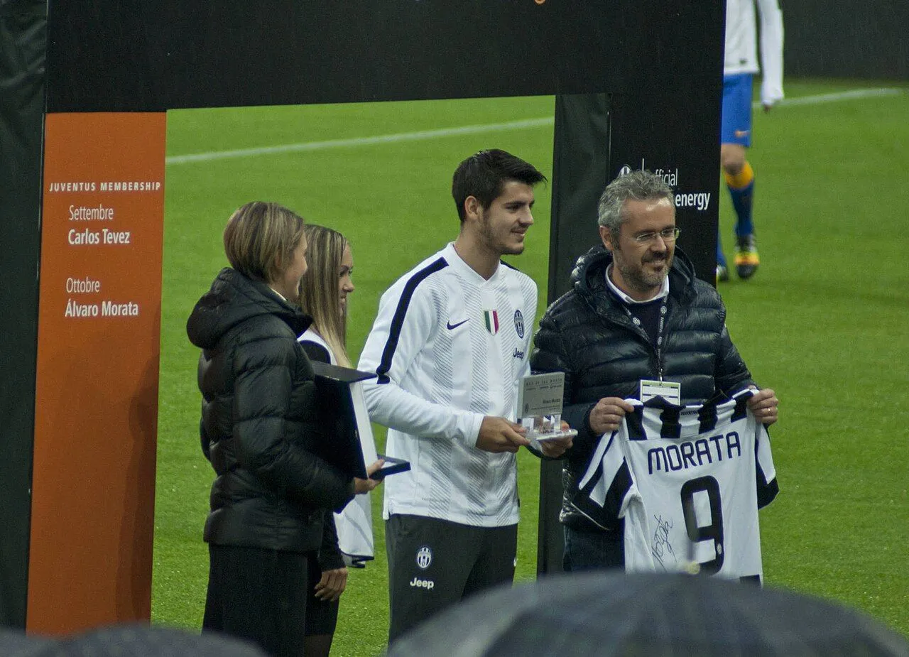 &Aacute;lvaro Morata celebrando un gol con la camiseta del Legan&eacute;s en Butarque