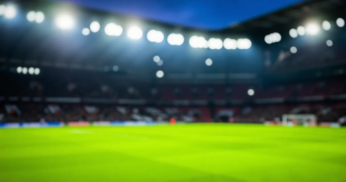 Jogador de futebol profissional caminhando em campo durante treino com luz natural