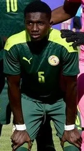 Lamine Camara milieu de terrain AS Monaco en action lors d'un match de Ligue 1