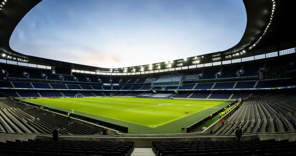 サッカー選手が赤いユニフォームでピッチで練習するシーン