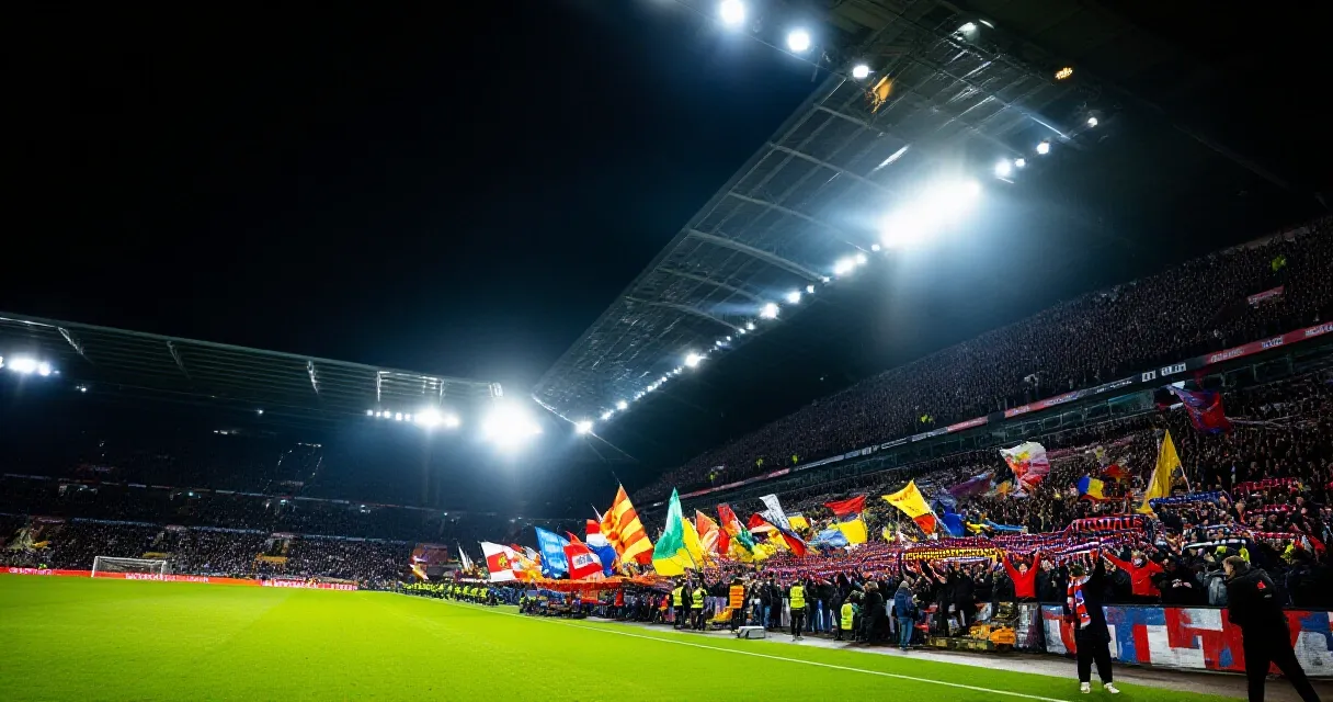 Trabzonspor stadyumunda gol sevinci yaşayan futbolcu